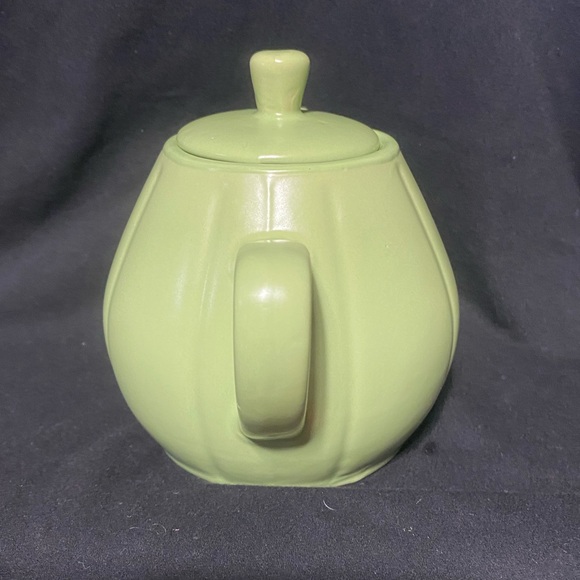 Teapot Olive green, modern deco, teapot vintage - Picture 3 of 10